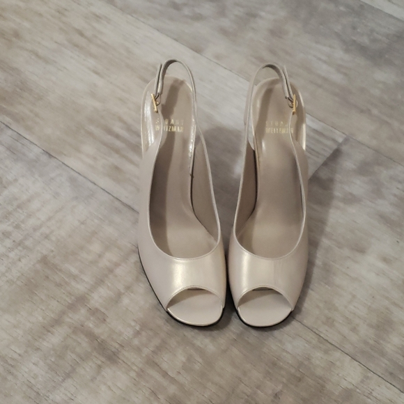 Stuart Weitzman open toe sling back pump 7.5 N - Picture 3 of 3